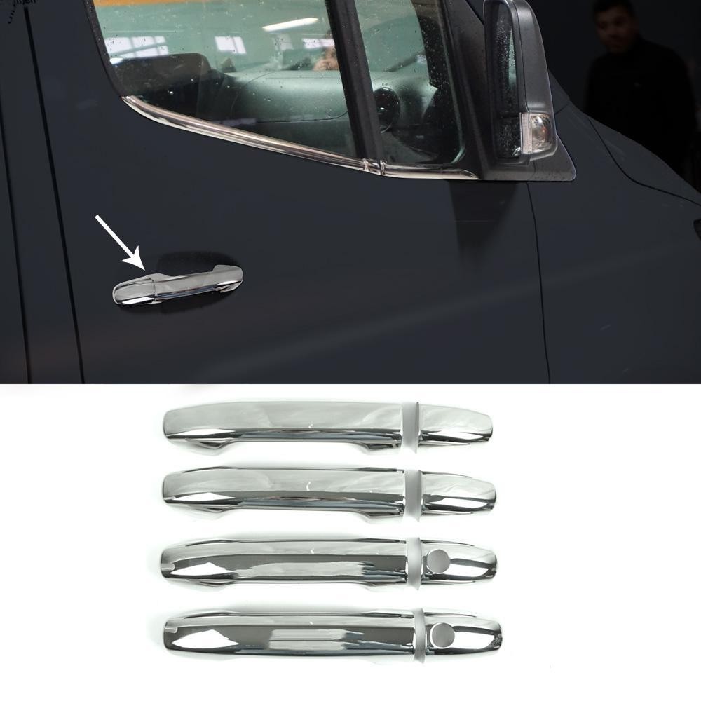 Chrome Side Door Handle Cover S.Steel 8 Pcs for Mercedes Sprinter 2019-2021